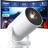 Load image into Gallery viewer, Mini Projector with WiFi and Bluetooth, Built-in Apps, Smart Portable Projector with 180° Rotation